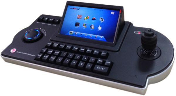 Cheap PE5128ST IP PTZ keyboard Controller For IP Camera Decoding & Control, with inner screen to display,1ch HDMI Output for sale