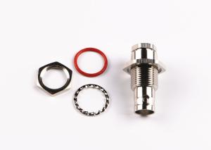 China 50 Ohm Female Socket BNC Cable Connector , BNC Crimp Connector Straight Type on sale