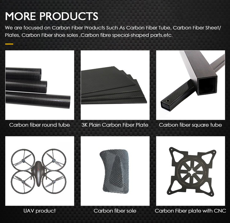 200 Finish Matte/Glossy ZhongShan Carbon 3K Carbon Fiber Tube for Vaccum Gutter Cleaning