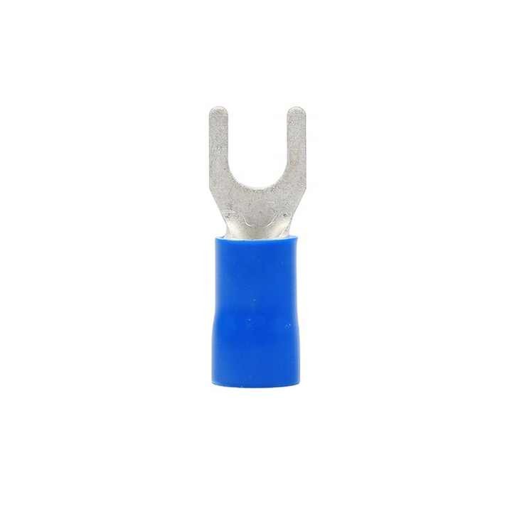 Best SV Forked Brass Cold Press Terminal Block U-shaped insulated crimping terminals copper cable connectors terminals wholesale
