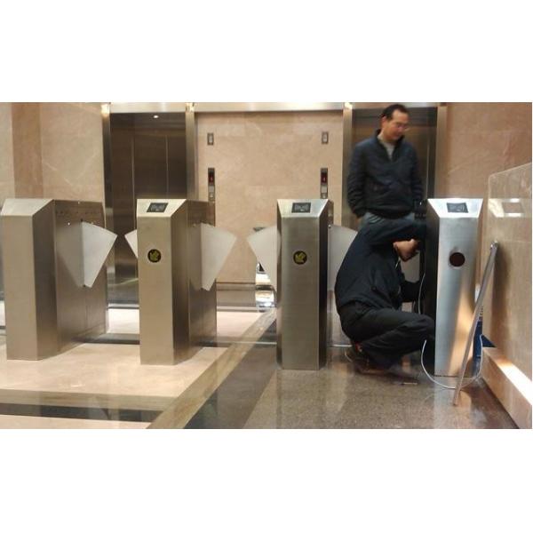 Best selling flap turnstile gates for office with rfid card reader