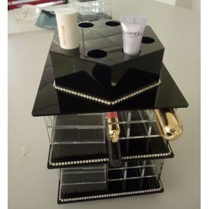 Acrylic Makeup Organizer for Cosmetics Plexiglass Cosmetics Display Case