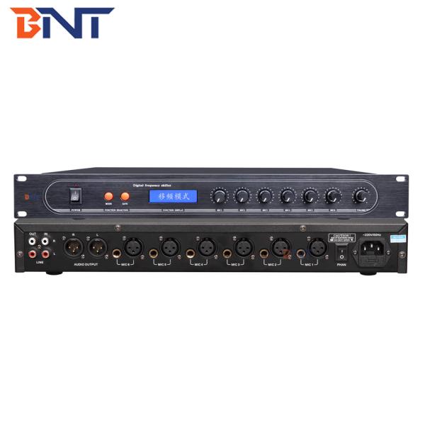 Cheap 6 Channels Feedback Suppressor , High Efficiency Digital Audio Processor for sale