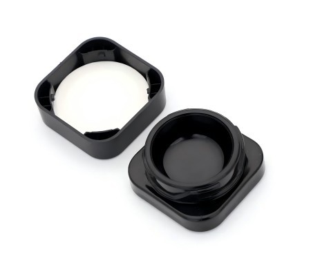 5mL Cube Black Concentrate Container Child Resistant Concentrate Glass Jar