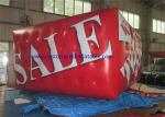 Airtight Large Helium Balloons For Advertising , 0.18mm PVC Red Cuboid Helim