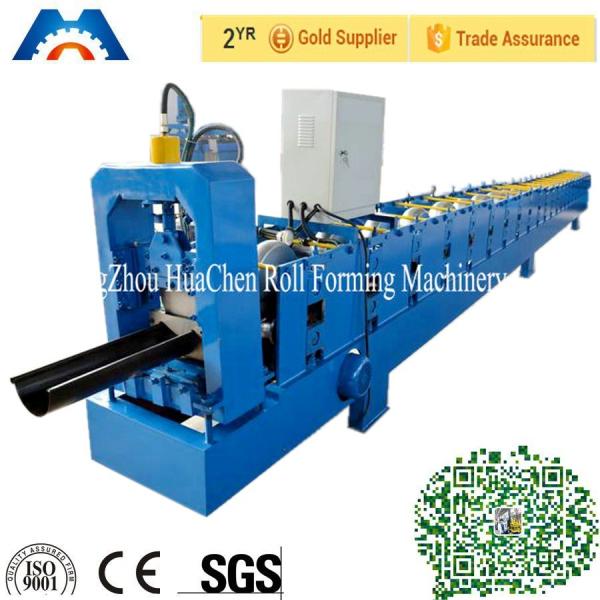 Cheap Rain Water Cr12 Gutter Roll Forming Machine , Steel Sheet Bending Machine for sale
