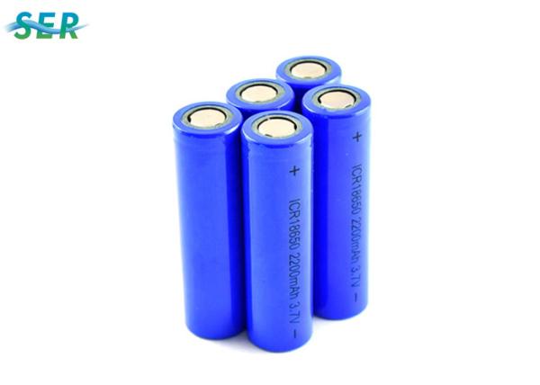 Cheap Long Cycle Life Lithium Ion Battery 18650 3.7V 2200mah Rechargeable ICR18650 Cell for sale