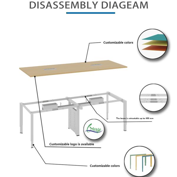 Metal Table Frame Inspection and Free for Conference Interactive Flat Panel in Conferences