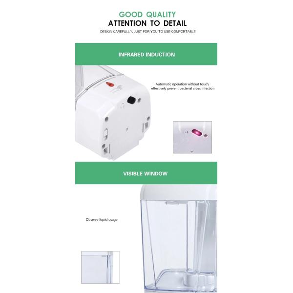 OEM automatic wall mounted touchless sensor plastic liquid soap water dispenser hand wash dispenser