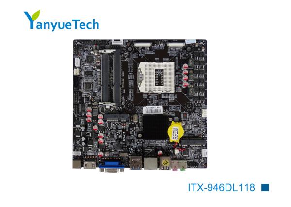 Cheap ITX-946DL118 Thin Mini Itx Board Support Socket 946 4th Gen Intel CPU Discrete Graphics for sale