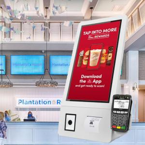 China 21.5 Inch Touch Screen POS Terminal , Desktop Countertop Self Service Payment Kiosk on sale