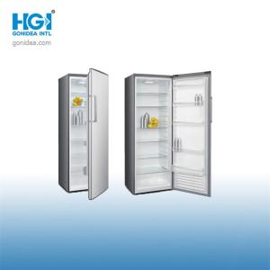 Best 350 Liters LED Single Door Upright Freezer Defrost Larder With Drawer wholesale
