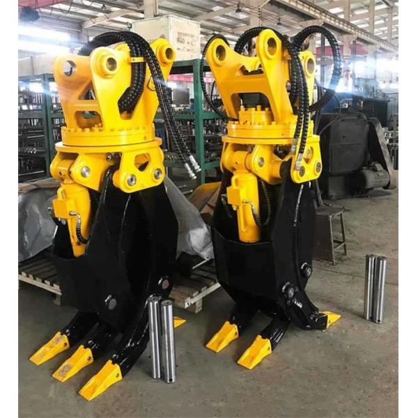 Q355B Heavy Duty Excavator Rotating Grapple For PC CAT EX TB