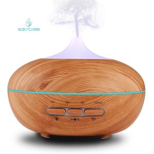 Best PP ABS 35ML/H 210ml Wood Grain Ultrasonic Humidifier 12W wholesale