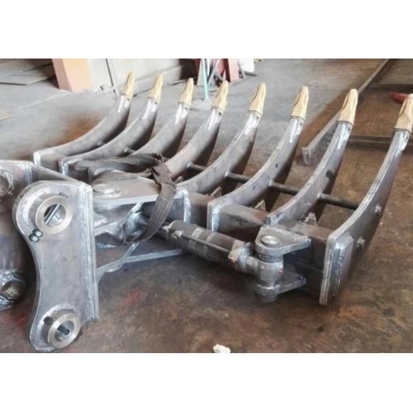 PC200-7 PC220 Excavator Root Rake Attachment For 1-20 Ton
