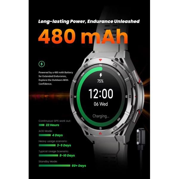 2025 Smart Watch X2B GPS Positioning AMOLED Screen 170+ Sport Modes 3ATM Waterproof Montre Intelligente Fitness Smart Watch