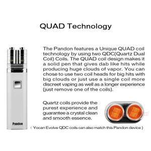China Best Portable QUAD Wax Vaporizer Pen Micro USB Oil Vaping Pen outdoor pocket SIZE on sale