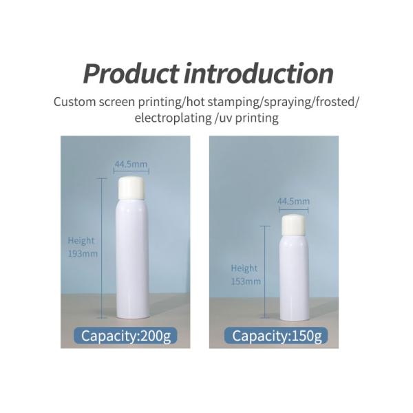 150ml 200ml PET Plastic Bottle Square Custom Sunscreen Bottles For Skin Care
