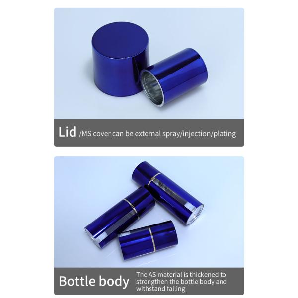 AS Material Empty Refill 20ml 30ml 50ml Plastic Airless Pump Bottle for Skin Care Sunscreen Acceptable Customer's Logo