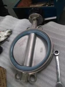 China ANSI DIN BS JIS Standard Silicone seated Wafer style Butterfly Valve for hot air on sale