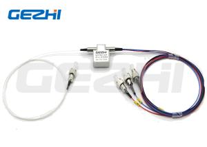 Mechanical Fiber Optic Network Switch 1X3T Single Mode With High Channel Isolation
