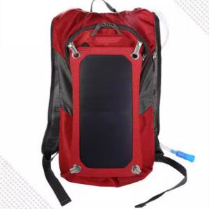 Best High End Plaid Fabric Solar Powered Backpack Rechargeable  Solar Travel Backpack wholesale