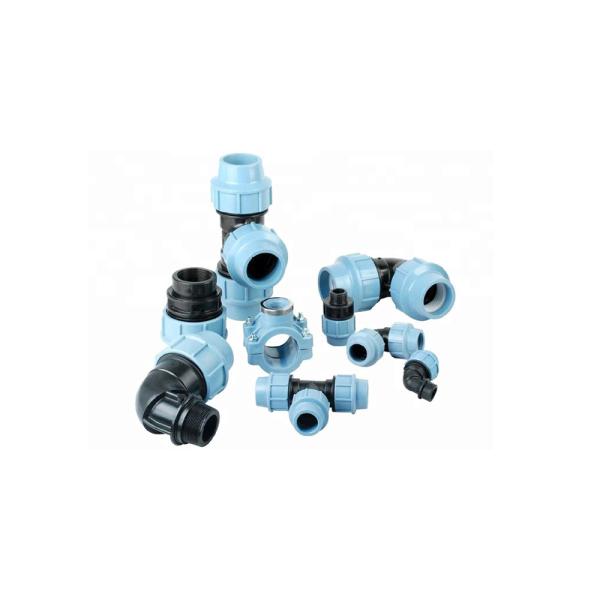 PP Male Adapter Reducing Tee Blue Pn 16 Pipe Fittings Customized Request Customization