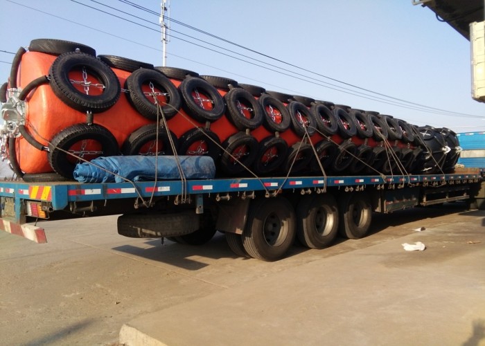 Red Color Solid Floating Dock Fender with Polyurethane Foam Filled