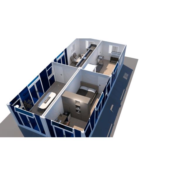 Temporary / Permanent Detachable Container House Prefabricated Quick Assembly