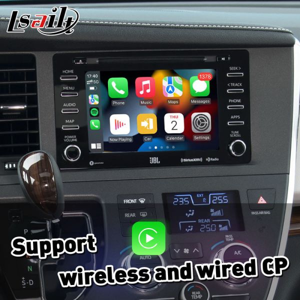 Lsailt Wireless Android Auto Carplay Interface for 2018-2020 Toyota Sienna