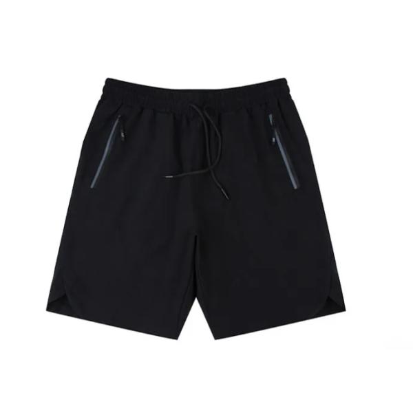Men's spring and summer sports casual trend all-in-one solid color simple personality print breathable training shorts