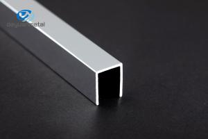 6063 Aluminum U Profiles , Electrophoresis U Shape Aluminum Extrusion