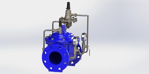 Cheap Limit Max Flow Rate Valve , Ductile Iron Water Flow Control Valve for sale