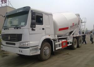 China 10CBM Trailer Mounted Concrete Mixer , RHD 10 Wheels Concrete Mixer Pump Truck on sale