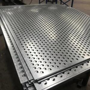 ASTM 6061 Polish Aluminum Sheet Perforated Plate Punching Hole PVC Coated For Fencing