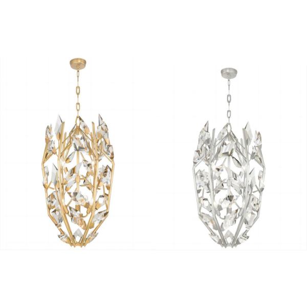 Creative Silver Modern Crystal Chandelier 3000K 4000K 6500K