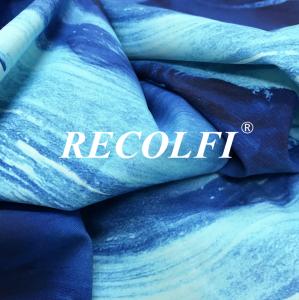 Best Breathable Gym Suit UV 50+ Recycled Spandex Fabric Desert Floral Print wholesale