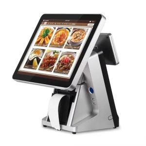 Supermarket 15.6'' Windows Dual Screen POS System With Printer Scanner