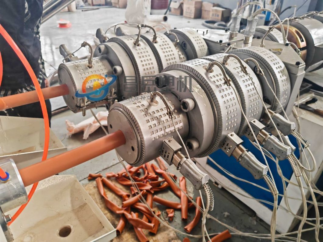 16-63 mm Two Cavity PVC Dual Contuit Pipe Production Line