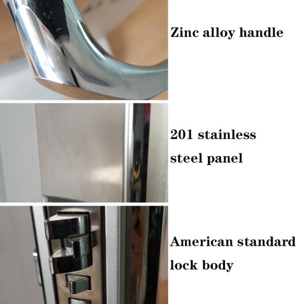 Stainless steel Smart Hotel Lock SDK Wifi Front Door Lock ROHS Approved