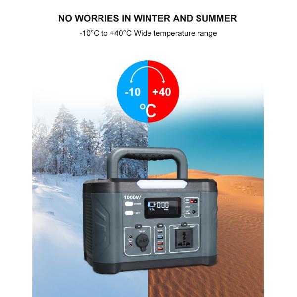 Pure Sine Wave Portable Power Station 799.2wh / 1000 Watt Solar Generator OEM