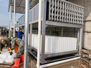Best 20 Tons Block Ice Machine Water Cooled Crushed Ice Blocks For Fish Preservation wholesale