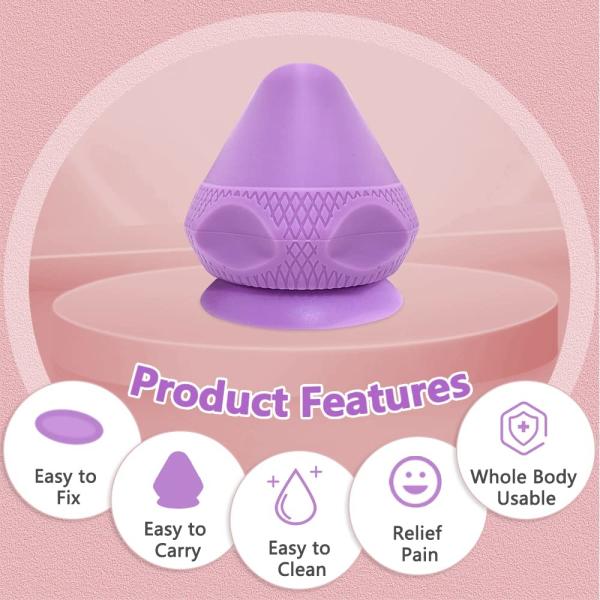 Silicone Trigger Point Wall Mounted Massage Ball For Back Myofascial Release Tools