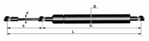 Gas Lift Supports Compression Nitrogen Cylinder Spring For Machinery