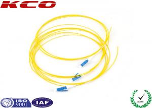 China LC UPC Simplex Fiber Optic Pigtail 0.9mm PVC LSZH / Fibre Optic Patch Cable OFNR on sale