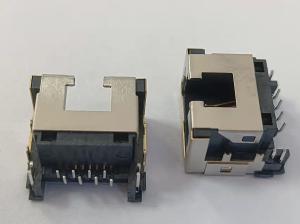 Best Right Angle 8P8C Tab Down RJ45 Female PCB Connector wholesale