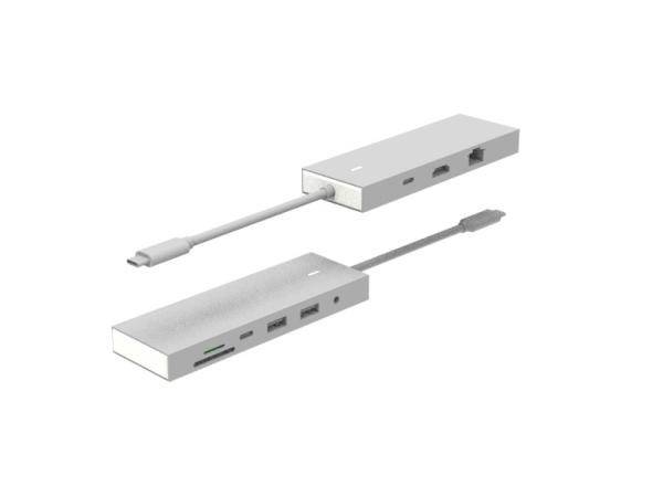 Cheap Type C To Usb 3.0 Adapter Usb C Hub 9 In 1 Docking Station 4K HDMI PD Data 6 Port Type C Usb Hub for sale
