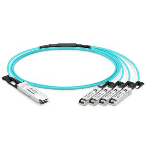 QSFP-4SFP25G-AOC Active Optical Breakout Cable Compatible 100G QSFP28 To 4 X 25G SFP28