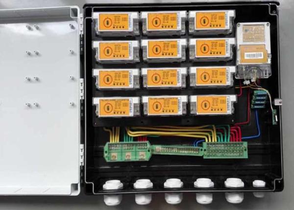 Cheap DIN Rail Mounting PLC Power Meter Box , Keypad Split Electric Meter Box Replacement for sale