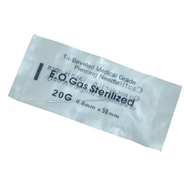 Cheap 100pcs/box 316L Surgical Stainless Steel Sterilized Body Piercing Needle 20G for sale